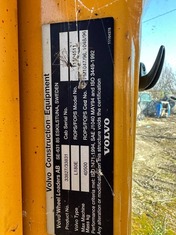 Volvo L 180 E CABIN - Cabine pour Engins de chantier: photos 4 Volvo L 180 E CABIN - Cabine pour Engins de chantier: photos 4