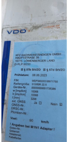 Camion fourgon Mercedes-Benz 2540 Koffer mit LBW: photos 7