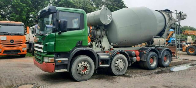 Scania P340PS 4-Achser 8x4 Betonmischer Euro:4 - Camion malaxeur: photos 1 Scania P340PS 4-Achser 8x4 Betonmischer Euro:4 - Camion malaxeur: photos 1