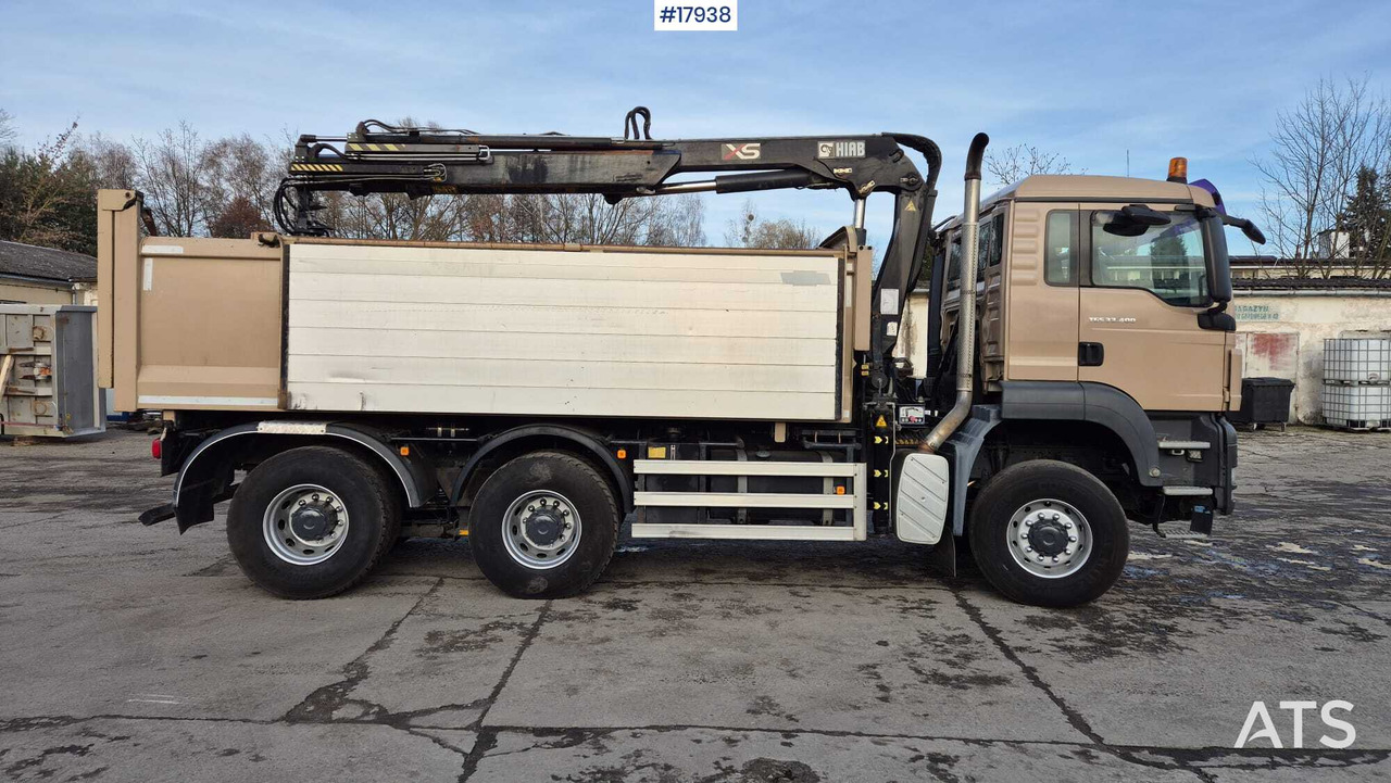 Camion benne, Camion grue Tipper MAN TGS 33.400 6x4 HDS HIAB 144 DS-2 DUO (2009): photos 6