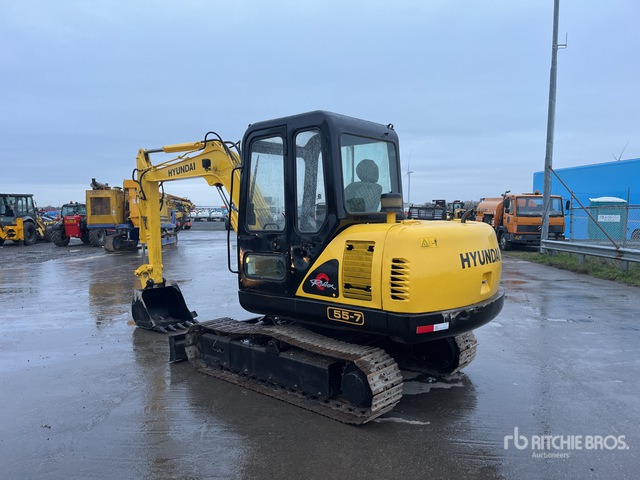 2012 Hyundai R55-7 Mini Excavator: <6.6t - Mini pelle: photos 4 2012 Hyundai R55-7 Mini Excavator: <6.6t - Mini pelle: photos 4