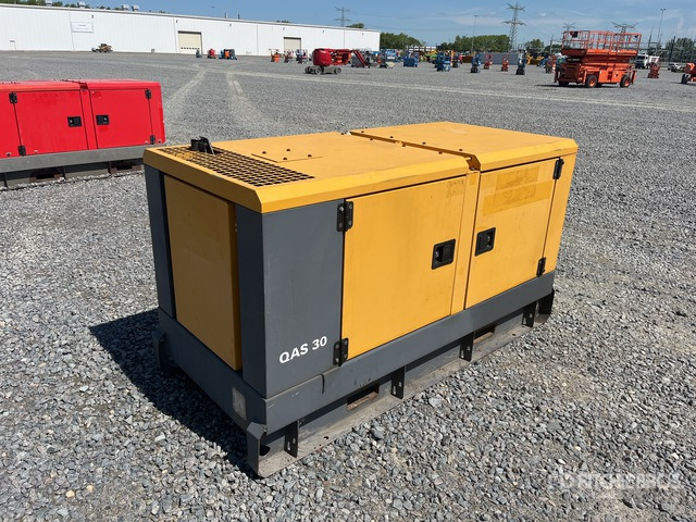2014 Atlas Copco QAS30 30 kVA Skid-Mounted Generator Set - Groupe électrogène: photos 1 2014 Atlas Copco QAS30 30 kVA Skid-Mounted Generator Set - Groupe électrogène: photos 1