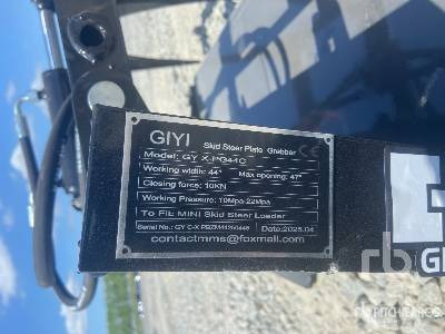 GIYI GY-X PG44C Mini (Unused) - Grappin pour Mini chargeuse: photos 5 GIYI GY-X PG44C Mini (Unused) - Grappin pour Mini chargeuse: photos 5