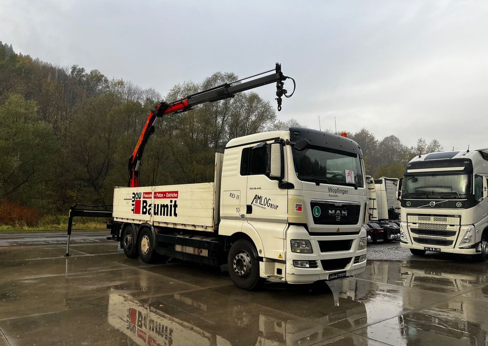 MAN TGX 26.440 // 2009 // Palfinger PK 12001EH Radio // Oś skrętna i podnoszona // - Camion plateau, Camion grue: photos 3 MAN TGX 26.440 // 2009 // Palfinger PK 12001EH Radio // Oś skrętna i podnoszona // - Camion plateau, Camion grue: photos 3