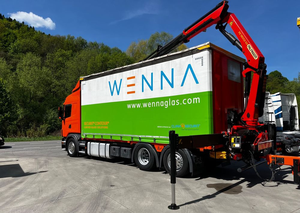 Scania G420 // Tandem // HDS Palfinger 18002 EH // Przyczepa // Oś skrętna podnoszona // Video !!! - Camion à rideaux coulissants, Remorque rideaux coulissants: photos 5 Scania G420 // Tandem // HDS Palfinger 18002 EH // Przyczepa // Oś skrętna podnoszona // Video !!! - Camion à rideaux coulissants, Remorque rideaux coulissants: photos 5