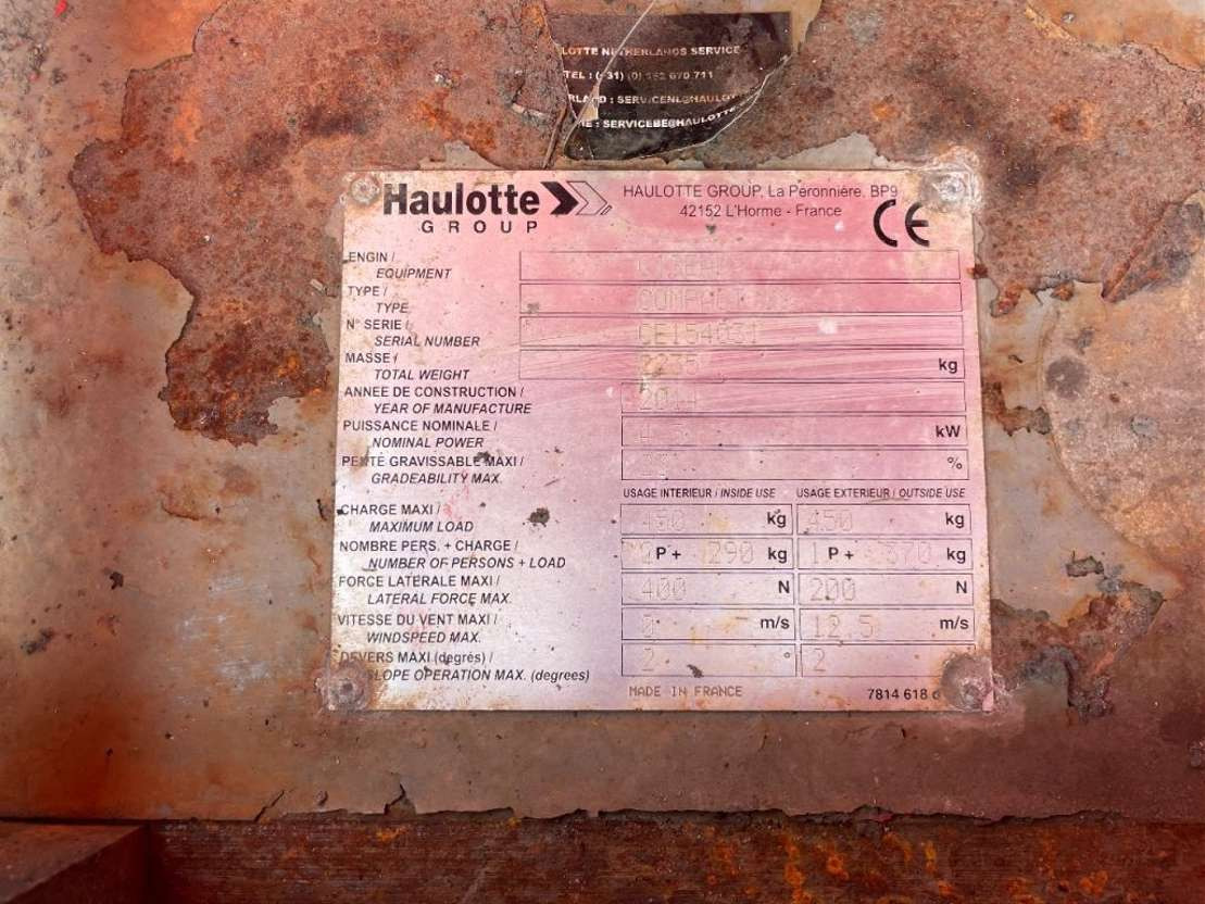 Haulotte Compact 10 - Nacelle ciseaux: photos 5 Haulotte Compact 10 - Nacelle ciseaux: photos 5