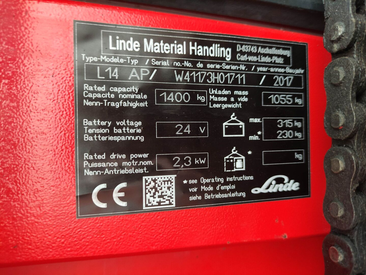 Linde L14 APi (LACK NEU) - Gerbeur: photos 5 Linde L14 APi (LACK NEU) - Gerbeur: photos 5
