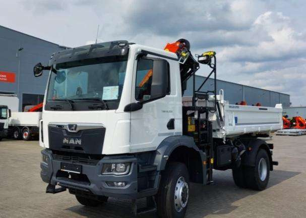 MAN TGM 18.320 - Camion benne, Camion grue: photos 2 MAN TGM 18.320 - Camion benne, Camion grue: photos 2