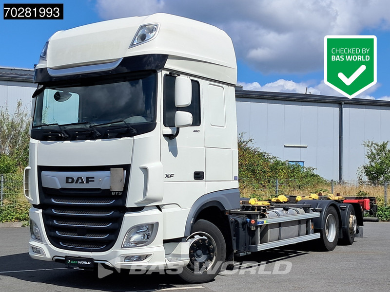 DAF XF 480 6X2 SSC Retarder 2xTanks Lift-Lenkachse ACC Euro 6 - Camion porte-conteneur/ Caisse mobile: photos 1 DAF XF 480 6X2 SSC Retarder 2xTanks Lift-Lenkachse ACC Euro 6 - Camion porte-conteneur/ Caisse mobile: photos 1