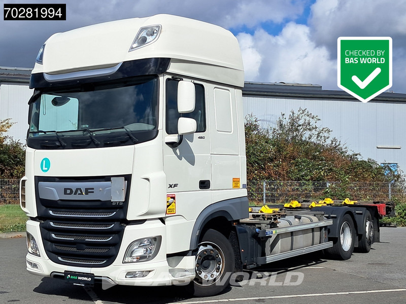 DAF XF 480 6X2 SSC Retarder 2xTanks Lift/Steering ACC Euro 6 - Camion porte-conteneur/ Caisse mobile: photos 1 DAF XF 480 6X2 SSC Retarder 2xTanks Lift/Steering ACC Euro 6 - Camion porte-conteneur/ Caisse mobile: photos 1
