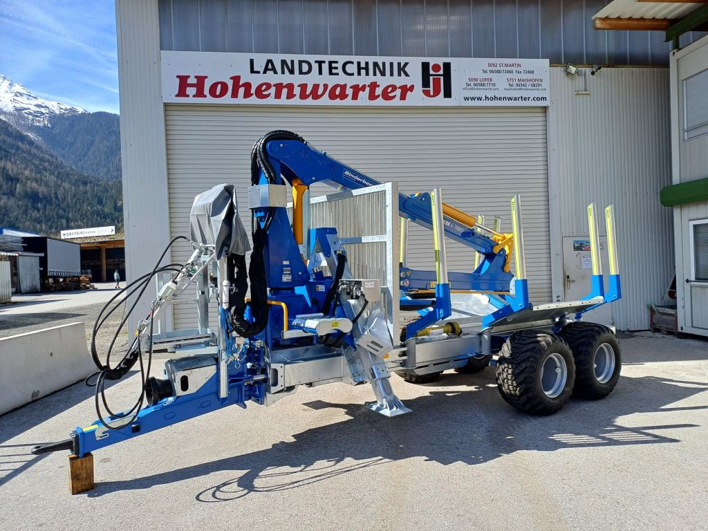 Binderberger RW 12 alpin mit BK 6-7000 S (20634) - Remorque forestière: photos 1 Binderberger RW 12 alpin mit BK 6-7000 S (20634) - Remorque forestière: photos 1