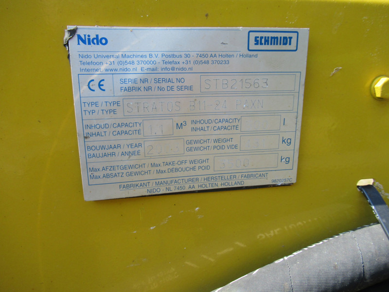 Epandeur de sable NIDO STRATOS B11-24 PAXN 1,1 m3 + 500L Zoutstrooier Salzstreuer: photos 8