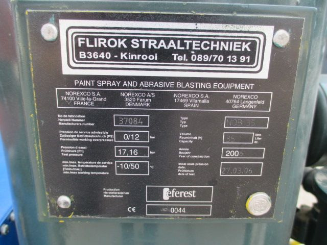 Machine de nettoyage Rotair / Flirok MOBIELE ZAND Straal unit Graffiti Cleaner: photos 11