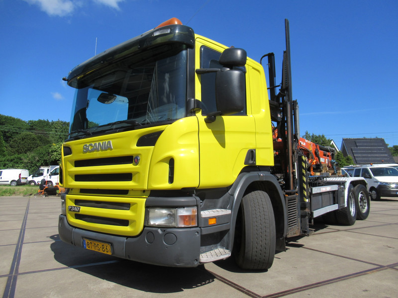 Scania P 340 B 6x2*4 VDL Haak - Kraan ATLAS 206.3E - Camion ampliroll, Camion grue: photos 2 Scania P 340 B 6x2*4 VDL Haak - Kraan ATLAS 206.3E - Camion ampliroll, Camion grue: photos 2