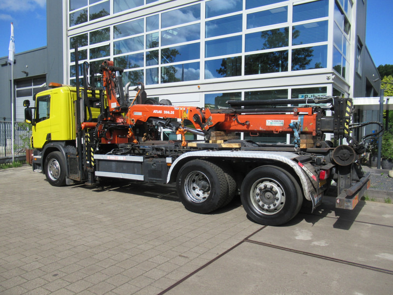 Scania P 340 B 6x2*4 VDL Haak - Kraan ATLAS 206.3E - Camion ampliroll, Camion grue: photos 5 Scania P 340 B 6x2*4 VDL Haak - Kraan ATLAS 206.3E - Camion ampliroll, Camion grue: photos 5
