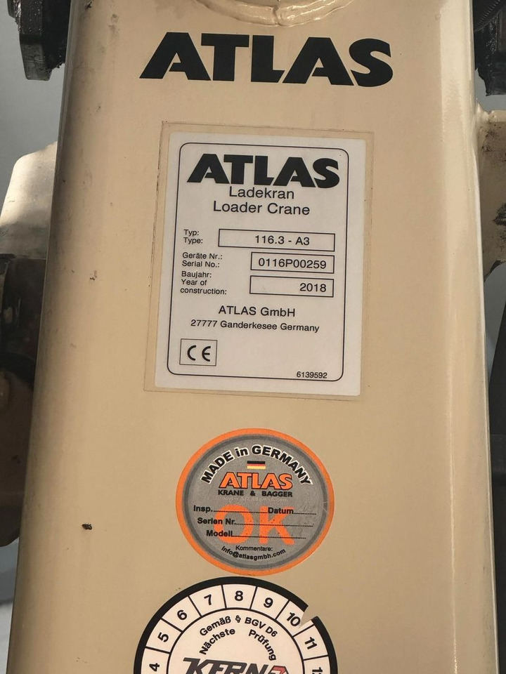 Mercedes-Benz Atego / 1324 MEILLER 4X4 KRAN ATLAS 116.3 Kipper - Camion benne, Camion grue: photos 3 Mercedes-Benz Atego / 1324 MEILLER 4X4 KRAN ATLAS 116.3 Kipper - Camion benne, Camion grue: photos 3