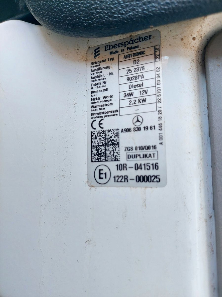 Crédit-bail de  Mercedes-Benz Sprinter II Pritsche DoKa 316 4X4 Klima Standhei Mercedes-Benz Sprinter II Pritsche DoKa 316 4X4 Klima Standhei: photos 21