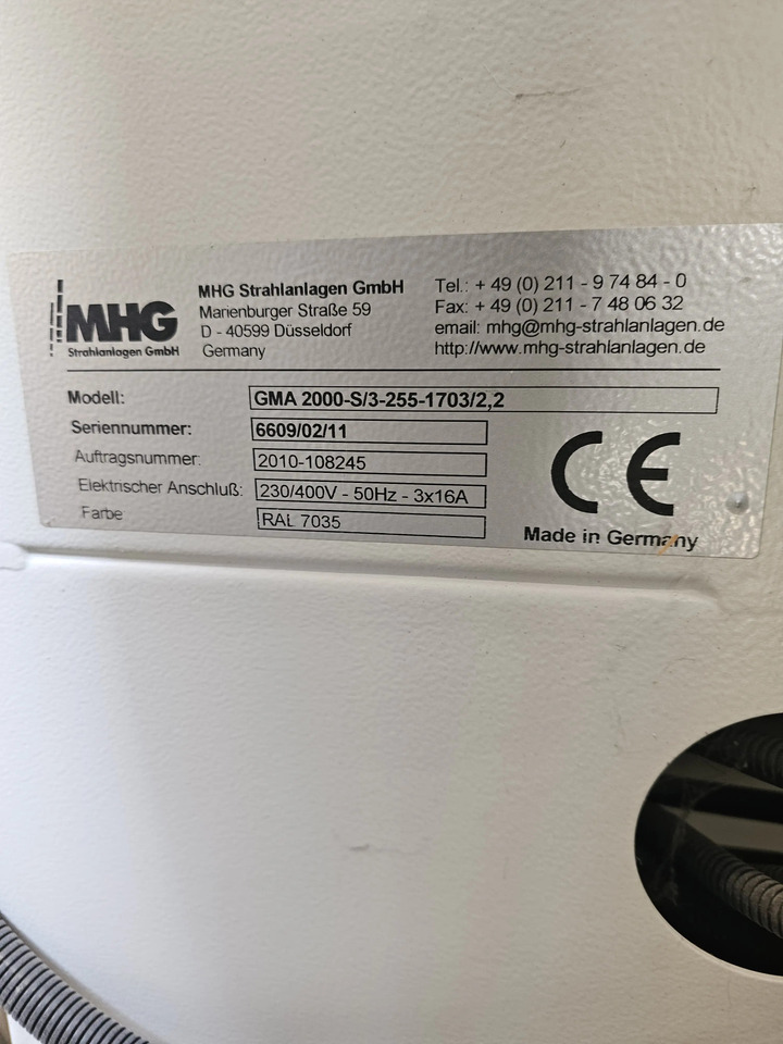 1 Stk. Glasscheiben Strahlanlage (MHG) - Machine-outil: photos 3 1 Stk. Glasscheiben Strahlanlage (MHG) - Machine-outil: photos 3