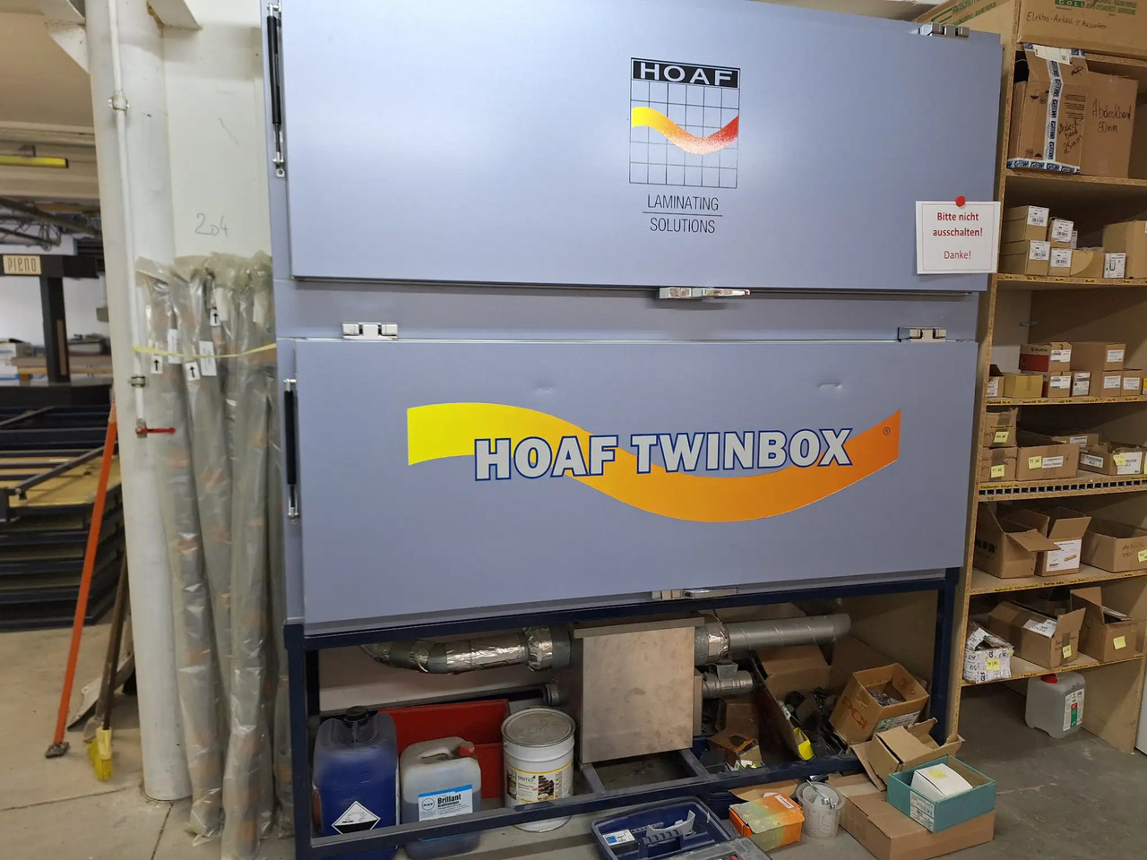 1 Stk. VSG Laminieranlage / Trockenraum (Hoaf) - Machine-outil: photos 1 1 Stk. VSG Laminieranlage / Trockenraum (Hoaf) - Machine-outil: photos 1