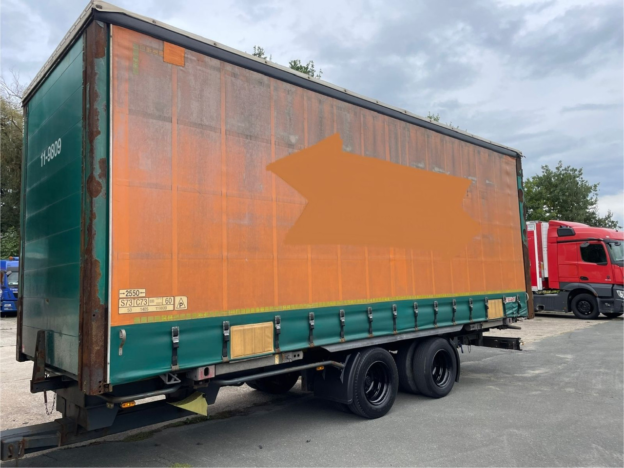 Kotschenreuther TWB 218 Pritsche+Plane/2-Achs/WECON/7,3m/14950kg - Remorque rideaux coulissants: photos 2 Kotschenreuther TWB 218 Pritsche+Plane/2-Achs/WECON/7,3m/14950kg - Remorque rideaux coulissants: photos 2