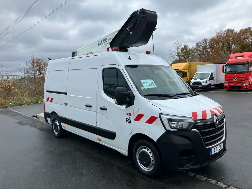 Renault Master L2H2 Hubarbeitsbühne/KLUBB KL32/10,5m/AC - Camion avec nacelle, Véhicule utilitaire: photos 1 Renault Master L2H2 Hubarbeitsbühne/KLUBB KL32/10,5m/AC - Camion avec nacelle, Véhicule utilitaire: photos 1