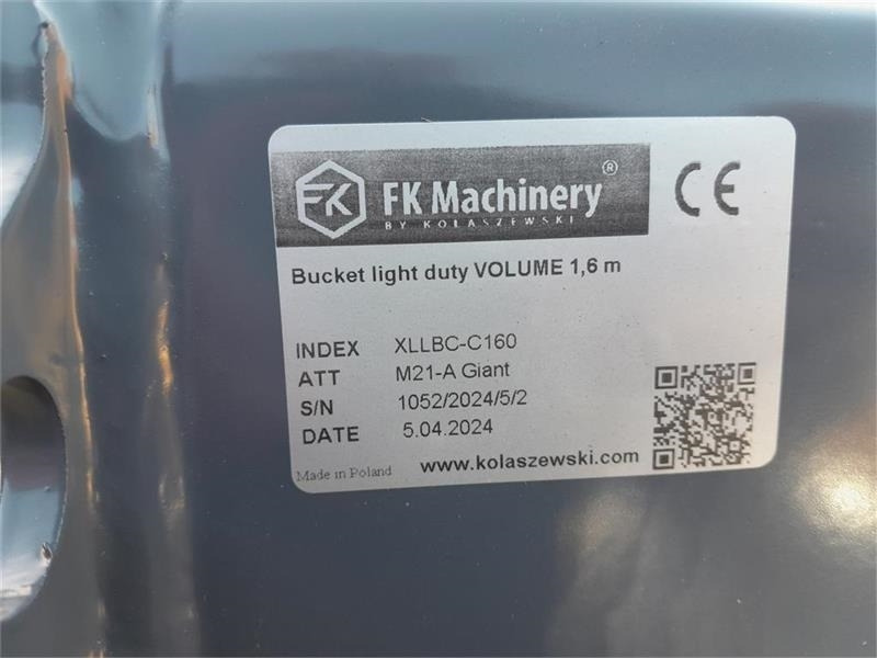 Godet pour chargeur pour Engins de chantier FK Machinery Volumeskovl: photos 6 Godet pour chargeur pour Engins de chantier FK Machinery Volumeskovl: photos 6