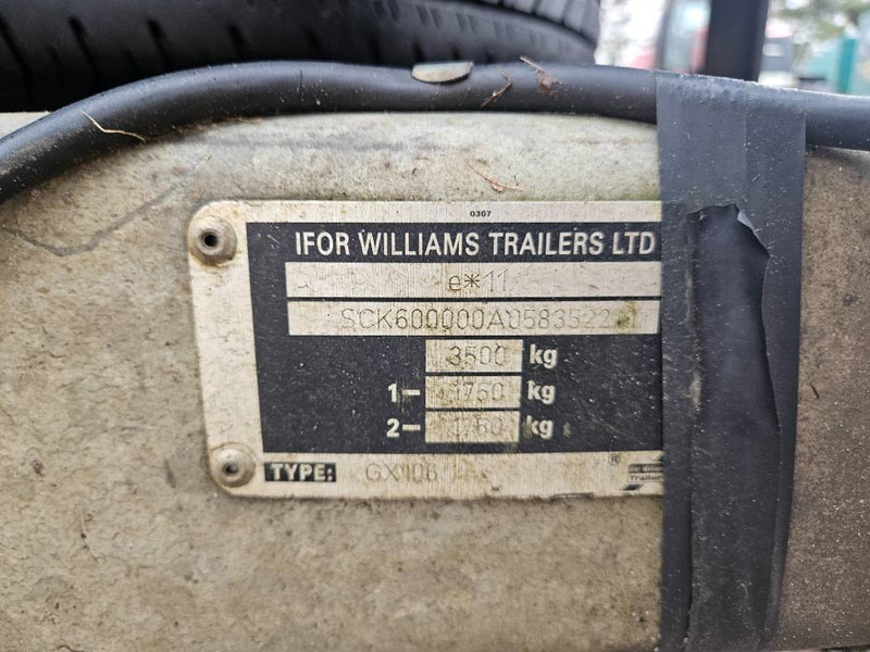 Remorque porte-voitures IFOR WILLIAMS 3500 kg. maskintrailer: photos 7