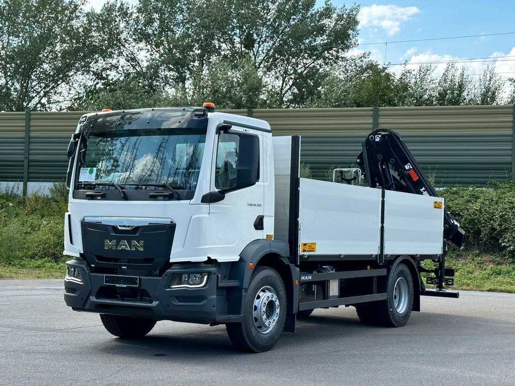 MAN TGM 18.320 4x2 Euro6e Kran Hiab - Camion plateau, Camion grue: photos 1 MAN TGM 18.320 4x2 Euro6e Kran Hiab - Camion plateau, Camion grue: photos 1