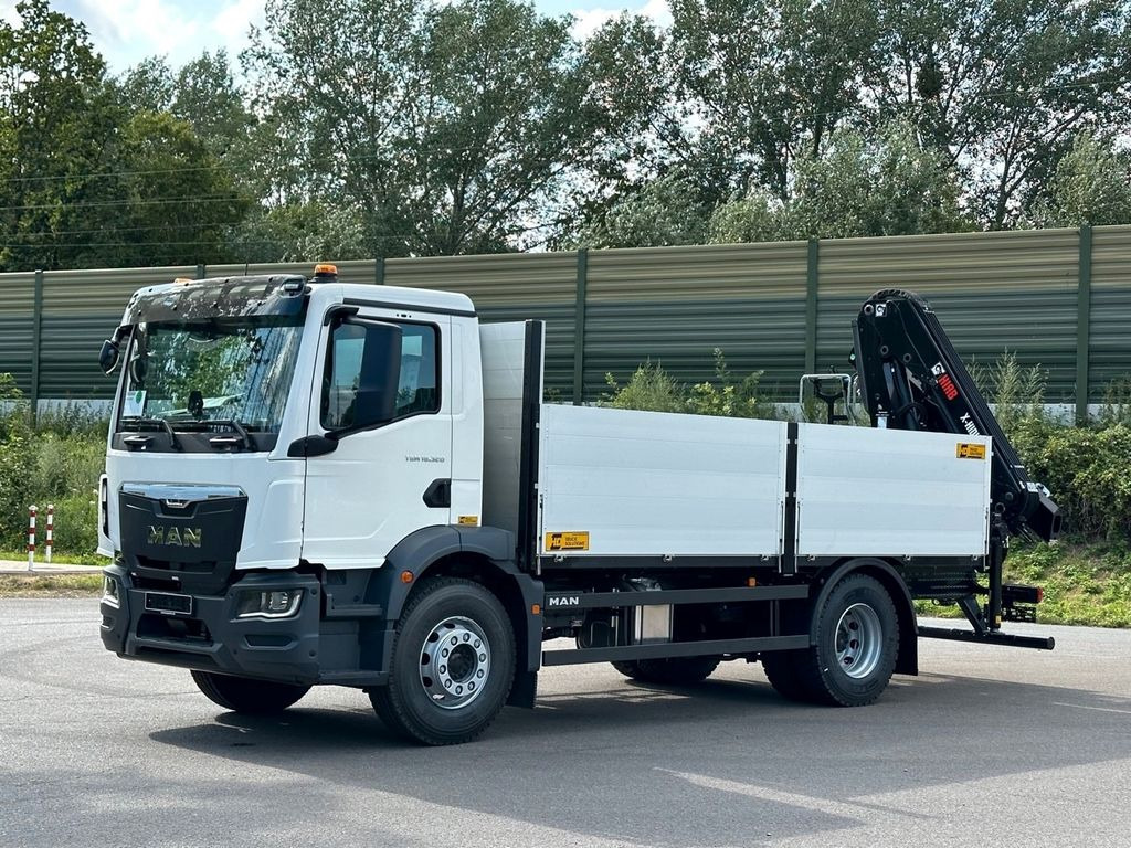 MAN TGM 18.320 4x2 Euro6e Kran Hiab - Camion grue, Camion plateau: photos 2 MAN TGM 18.320 4x2 Euro6e Kran Hiab - Camion grue, Camion plateau: photos 2