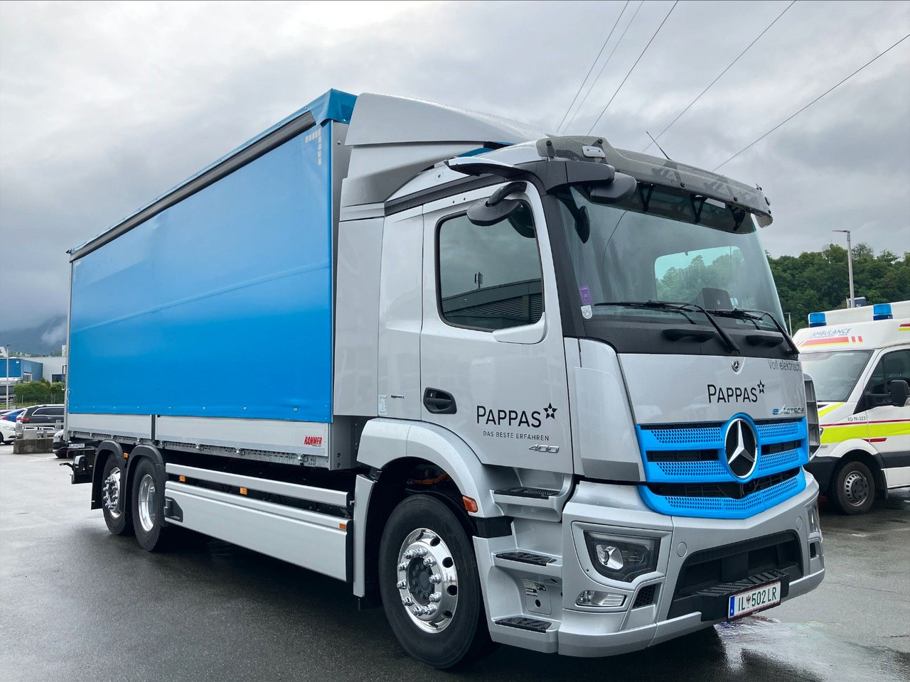 Mercedes-Benz eActros 400L 6x2 - Camion à rideaux coulissants, Camion électrique: photos 4 Mercedes-Benz eActros 400L 6x2 - Camion à rideaux coulissants, Camion électrique: photos 4
