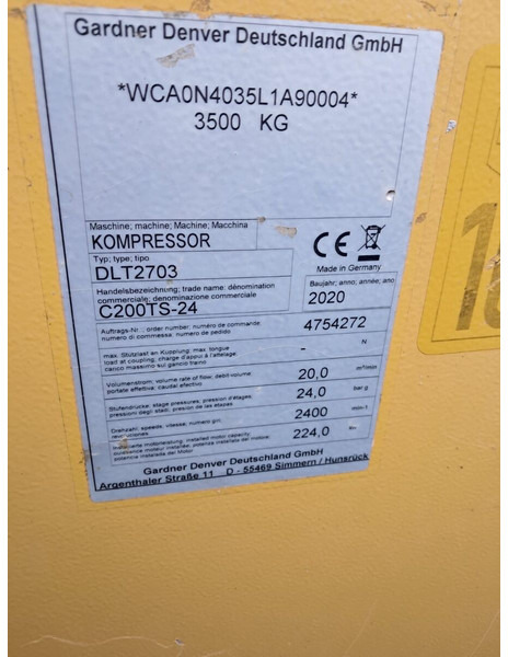 Compair C200 TS - 24 - Compresseur d'air: photos 2 Compair C200 TS - 24 - Compresseur d'air: photos 2