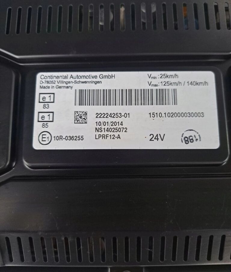 Renault ZEGARY LICZNIKI AUTOMAT GAMA T RANGE 22224253-01 Renault AUTOMAT RENAULT GAMA T RANGE 22224253 - Panel de instrumentos pour Camion: photos 2 Renault ZEGARY LICZNIKI AUTOMAT GAMA T RANGE 22224253-01 Renault AUTOMAT RENAULT GAMA T RANGE 22224253 - Panel de instrumentos pour Camion: photos 2