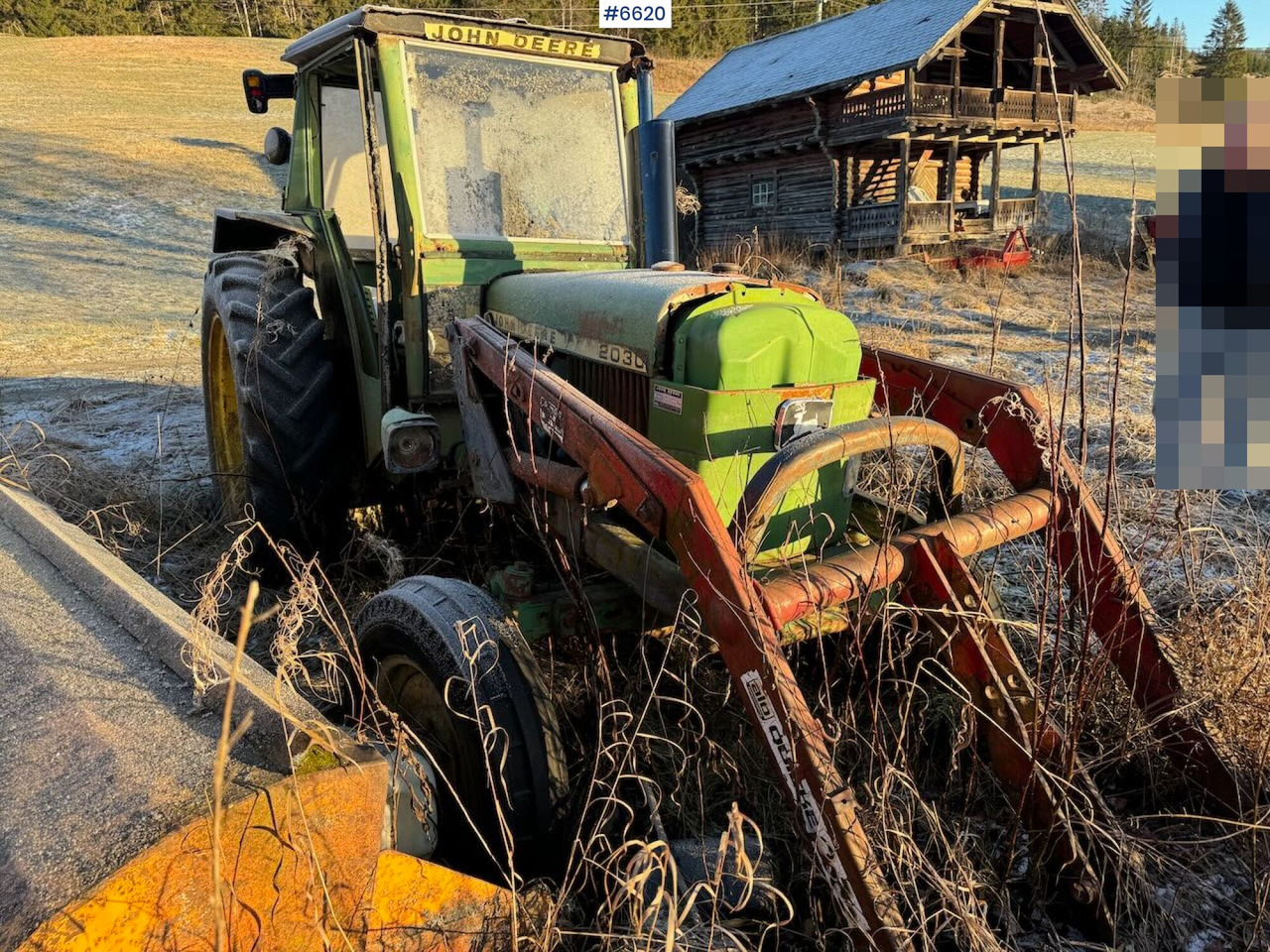 1977 John Deere 2030 w/ front loader. Repair object. - Tracteur agricole: photos 5 1977 John Deere 2030 w/ front loader. Repair object. - Tracteur agricole: photos 5