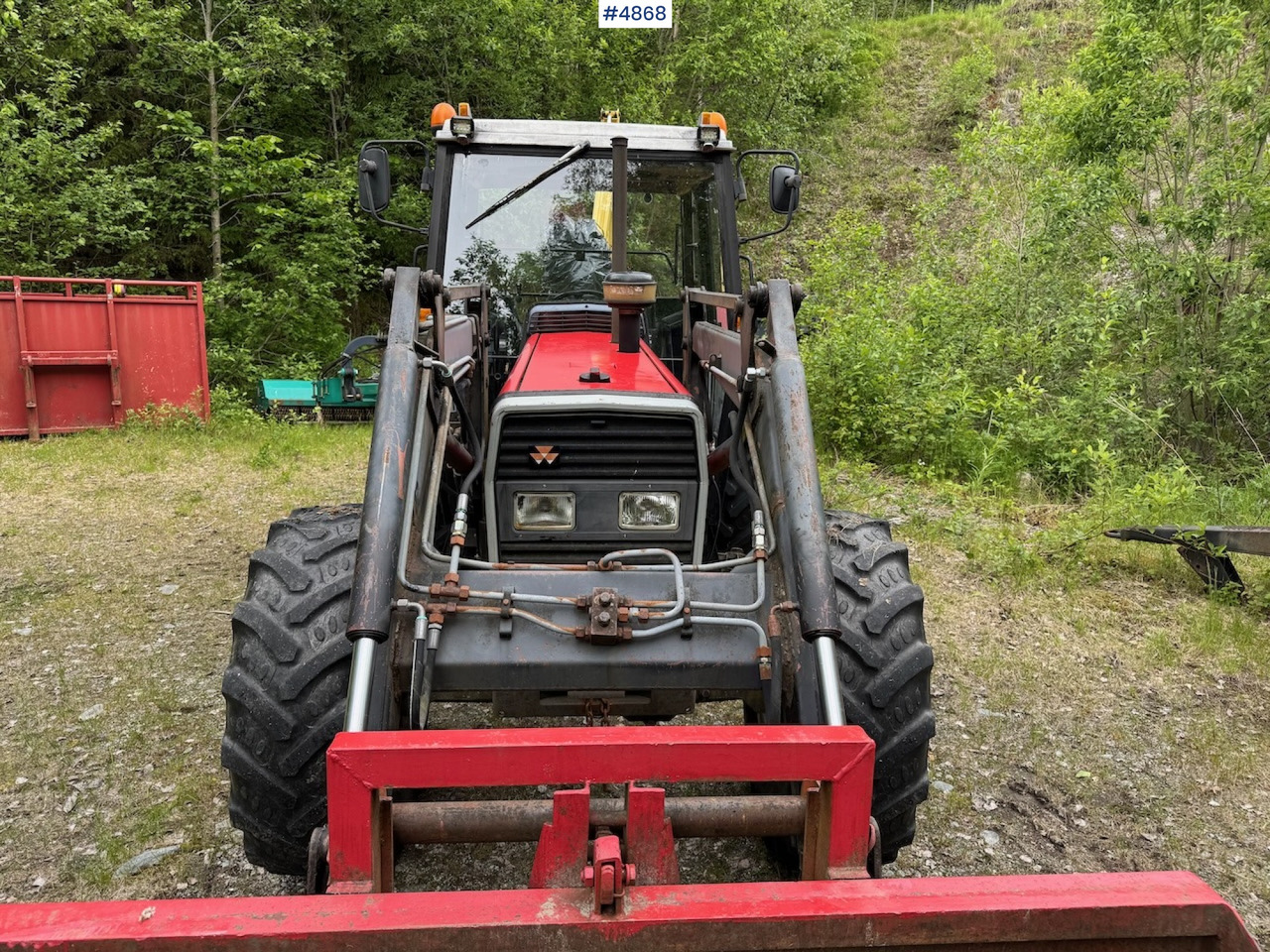1988 Massey Ferguson 375 w/front loader - Tracteur agricole: photos 4 1988 Massey Ferguson 375 w/front loader - Tracteur agricole: photos 4