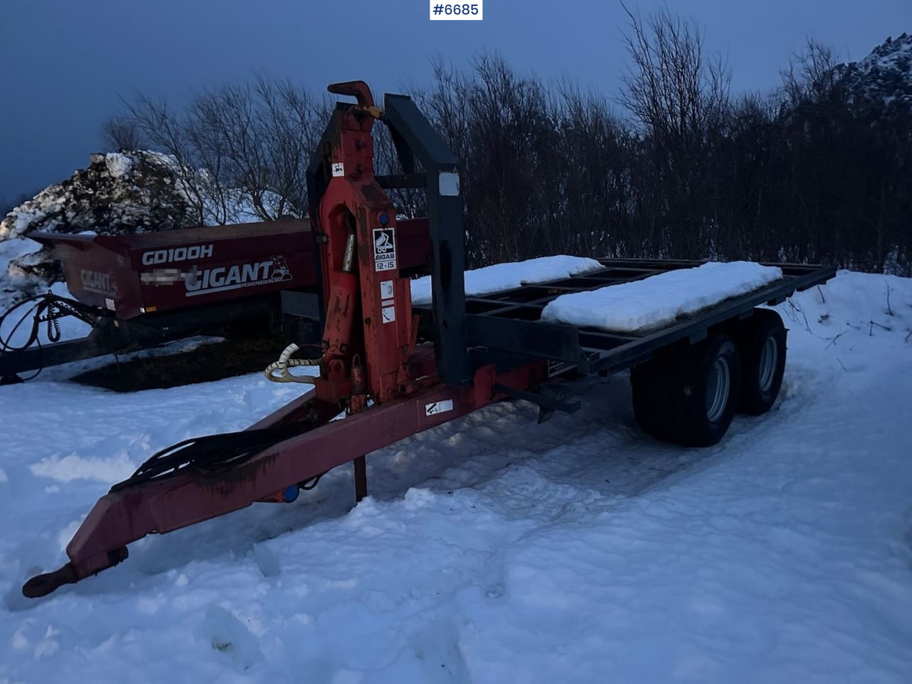 2006 BIGAB hook-lift trailer with container - Benne agricole: photos 1 2006 BIGAB hook-lift trailer with container - Benne agricole: photos 1