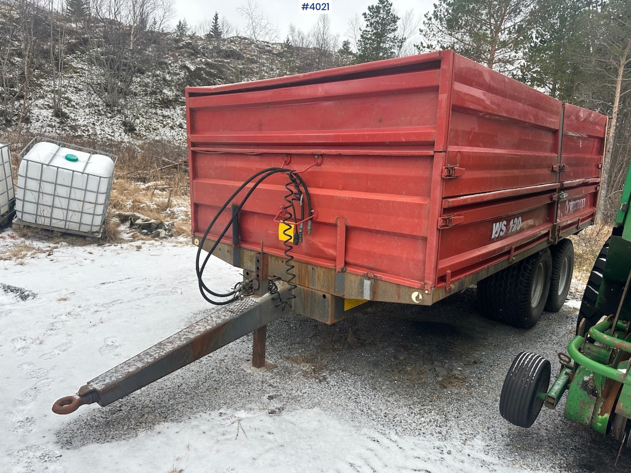 2006 Weckman WS120 traktorhenger m/ rundballegrinder og toppkarmer. - Remorque agricole: photos 2 2006 Weckman WS120 traktorhenger m/ rundballegrinder og toppkarmer. - Remorque agricole: photos 2