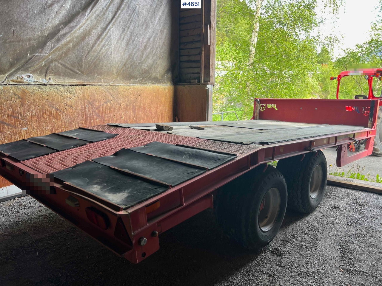 Remorque porte-engin surbaissée 2012 2 axle JPM Machine trailer: photos 1