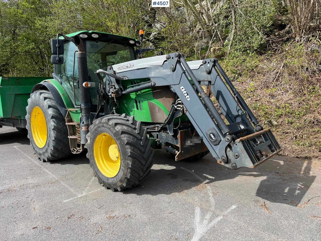 2012 John Deere 6140R w/ front loader and 2020 Foss-Eik 5.150 dump trailer - Tracteur agricole: photos 2 2012 John Deere 6140R w/ front loader and 2020 Foss-Eik 5.150 dump trailer - Tracteur agricole: photos 2