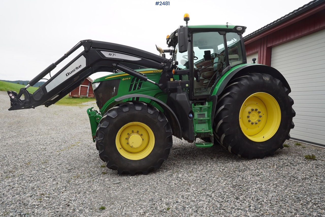 2017 John Deere 6215R w/Quicke loader and front hydraulics - Tracteur agricole: photos 3 2017 John Deere 6215R w/Quicke loader and front hydraulics - Tracteur agricole: photos 3