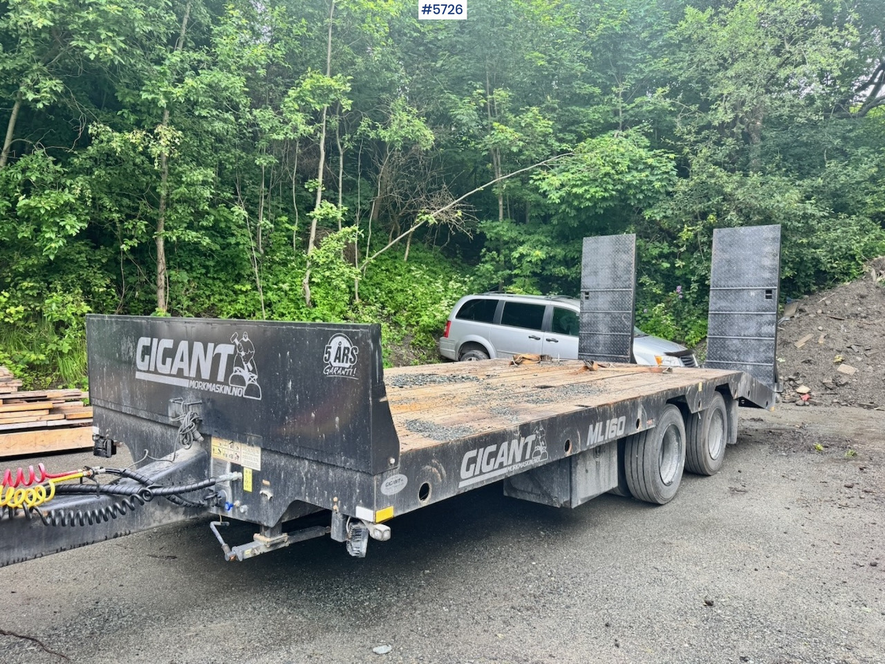 2023 Gigant ML-160 Machine trailer for tractor. - Remorque porte-engin surbaissée: photos 1 2023 Gigant ML-160 Machine trailer for tractor. - Remorque porte-engin surbaissée: photos 1