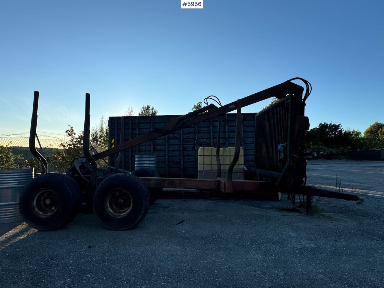 Logging trailer with Kesla crane - Remorque grumier: photos 5 Logging trailer with Kesla crane - Remorque grumier: photos 5