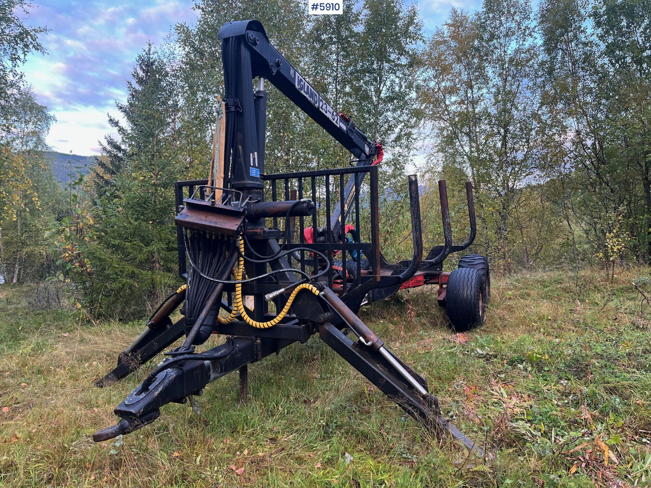 Restored Igland 23-62 timber trailer with crane! - Remorque grumier: photos 2 Restored Igland 23-62 timber trailer with crane! - Remorque grumier: photos 2