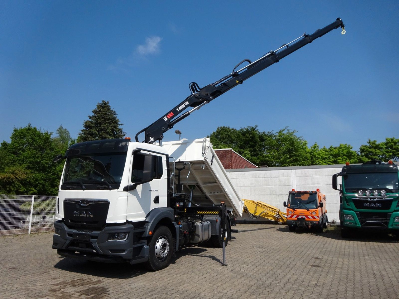 MAN 22.400 TGS + HIAB X-HIDUO 138 Kran - Camion benne, Camion grue: photos 3 MAN 22.400 TGS + HIAB X-HIDUO 138 Kran - Camion benne, Camion grue: photos 3