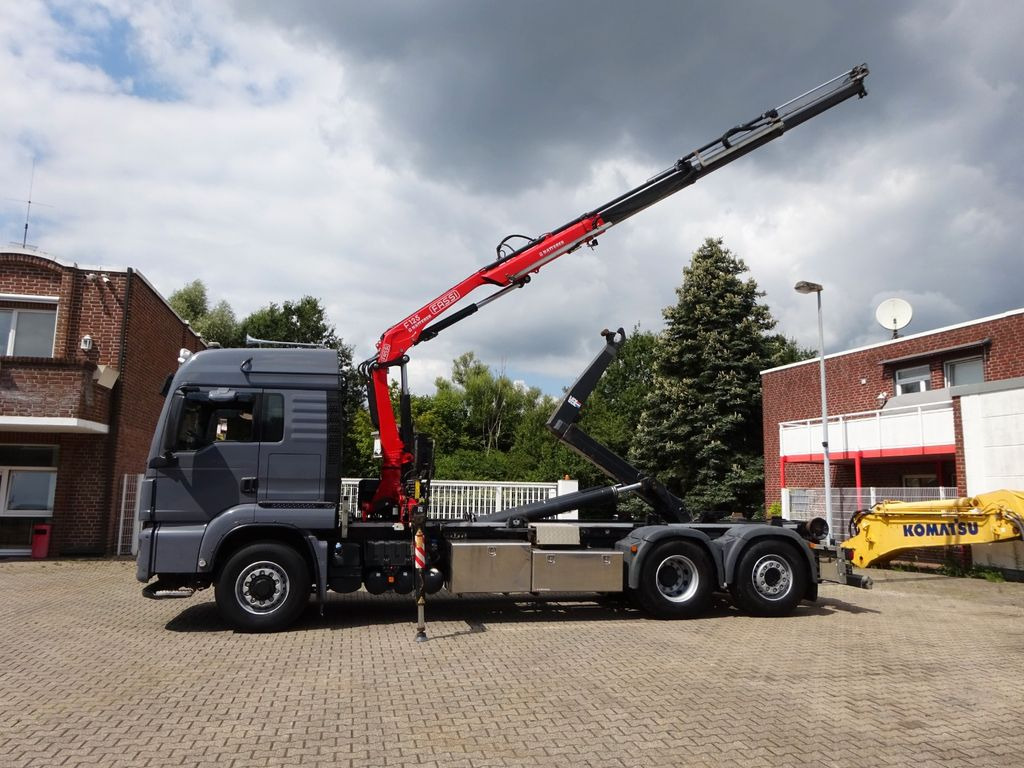MAN 26.500 Abroller + Fassi F125A Kran 6x2-4 Allrad - Camion grue, Camion ampliroll: photos 3 MAN 26.500 Abroller + Fassi F125A Kran 6x2-4 Allrad - Camion grue, Camion ampliroll: photos 3