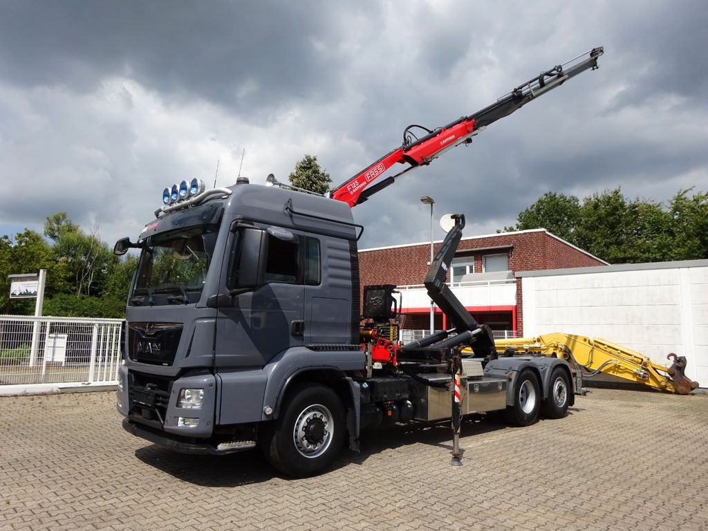 MAN 26.500 Abroller + Fassi F125A Kran 6x2-4 Allrad - Camion ampliroll, Camion grue: photos 2 MAN 26.500 Abroller + Fassi F125A Kran 6x2-4 Allrad - Camion ampliroll, Camion grue: photos 2