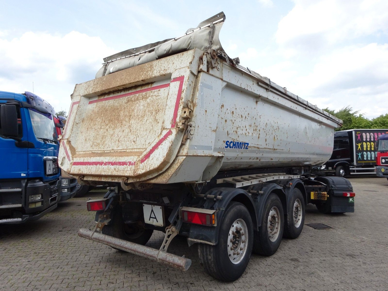 Semi-remorque benne Schmitz Cargobull SGF S3 Kipp Auflieger Mulde mit 3 Achsen: photos 6