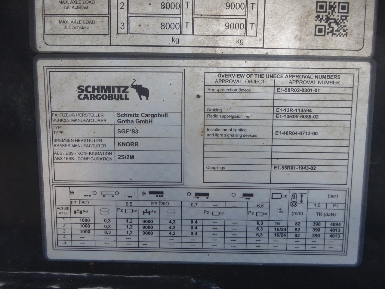 Semi-remorque benne Schmitz Cargobull SGF S3 Kipp Auflieger Mulde mit 3 Achsen: photos 8