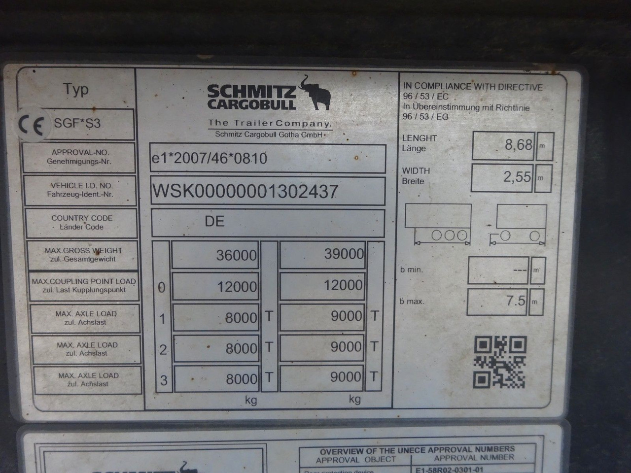 Semi-remorque benne Schmitz Cargobull SGF S3 Kipp Auflieger Mulde mit 3 Achsen: photos 9