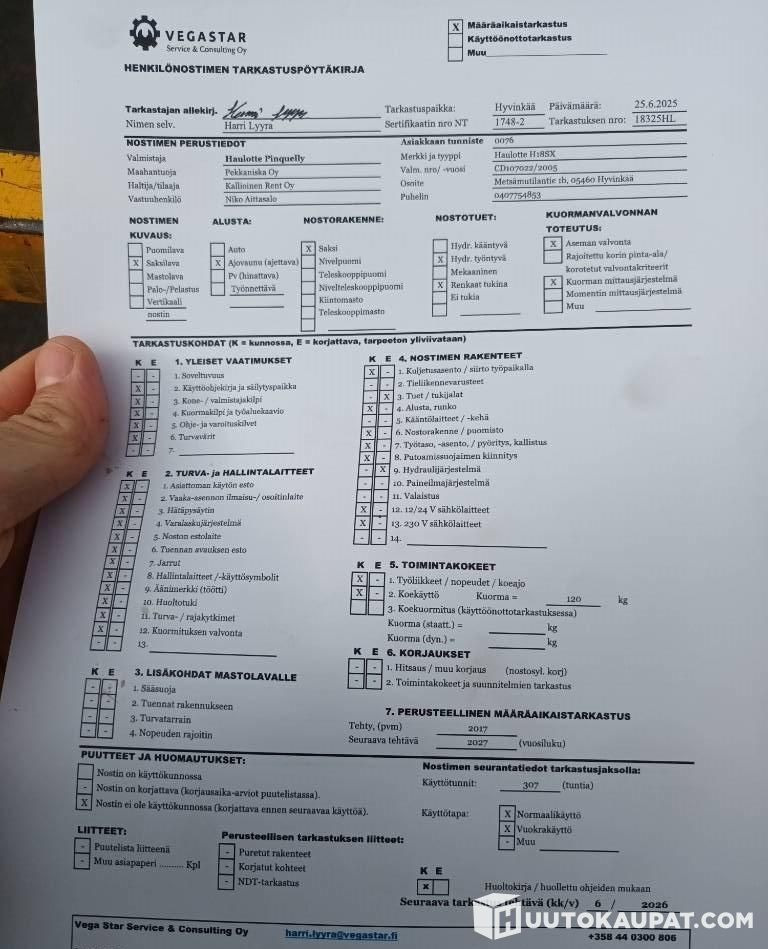 Haulotte H18 SX, scissor lift, 2005, Hyvinkää - Nacelle ciseaux: photos 4 Haulotte H18 SX, scissor lift, 2005, Hyvinkää - Nacelle ciseaux: photos 4