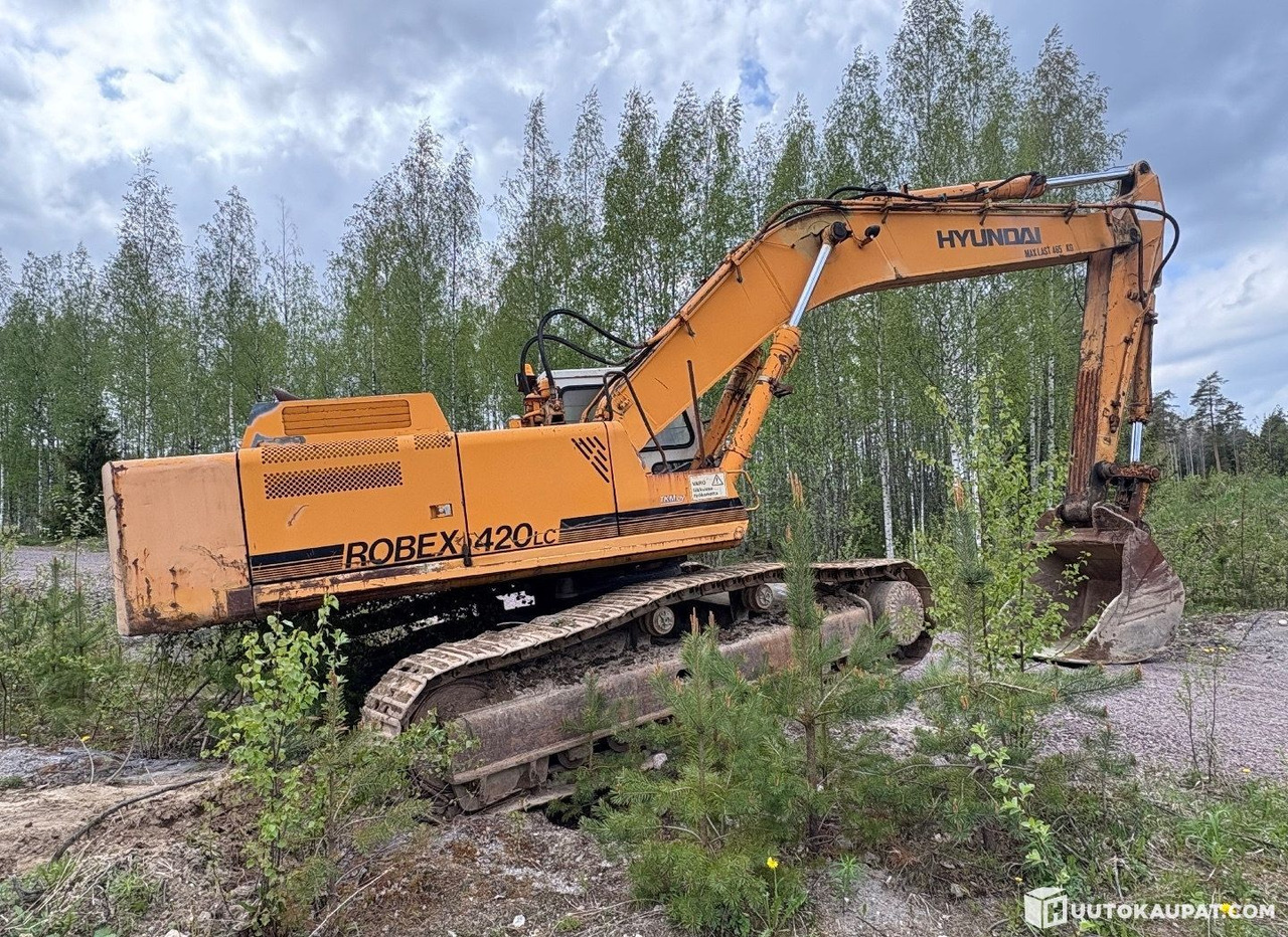 Hyundai Robex 420 LC, crawler excavator, 1995, Mäntsälä - Pelle sur chenille: photos 3 Hyundai Robex 420 LC, crawler excavator, 1995, Mäntsälä - Pelle sur chenille: photos 3